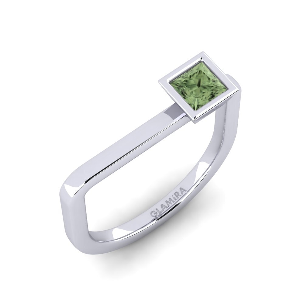 Princesa Zafiro Verde Anillo Basicprinces