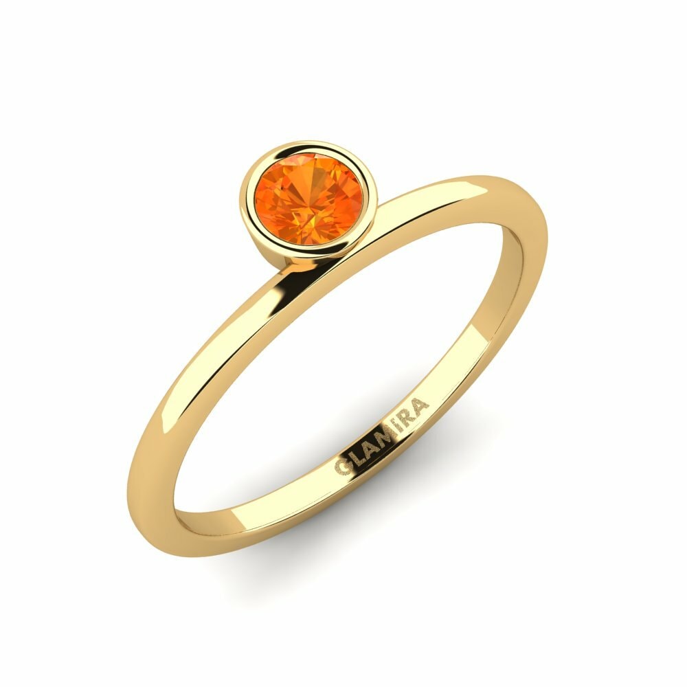 Ringe Bavegels - B Orangefarbener Saphir