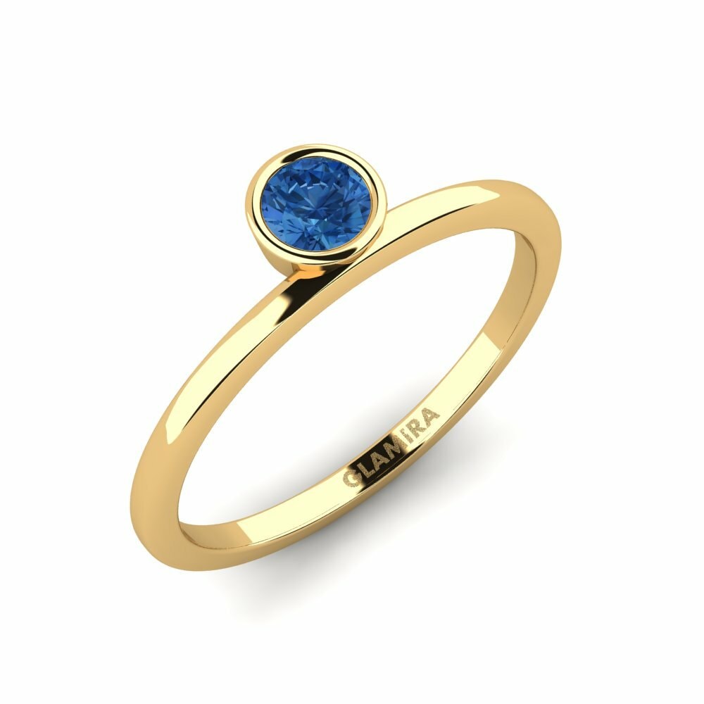 Circonita Azul Oscuro Anillo Bavegels - B
