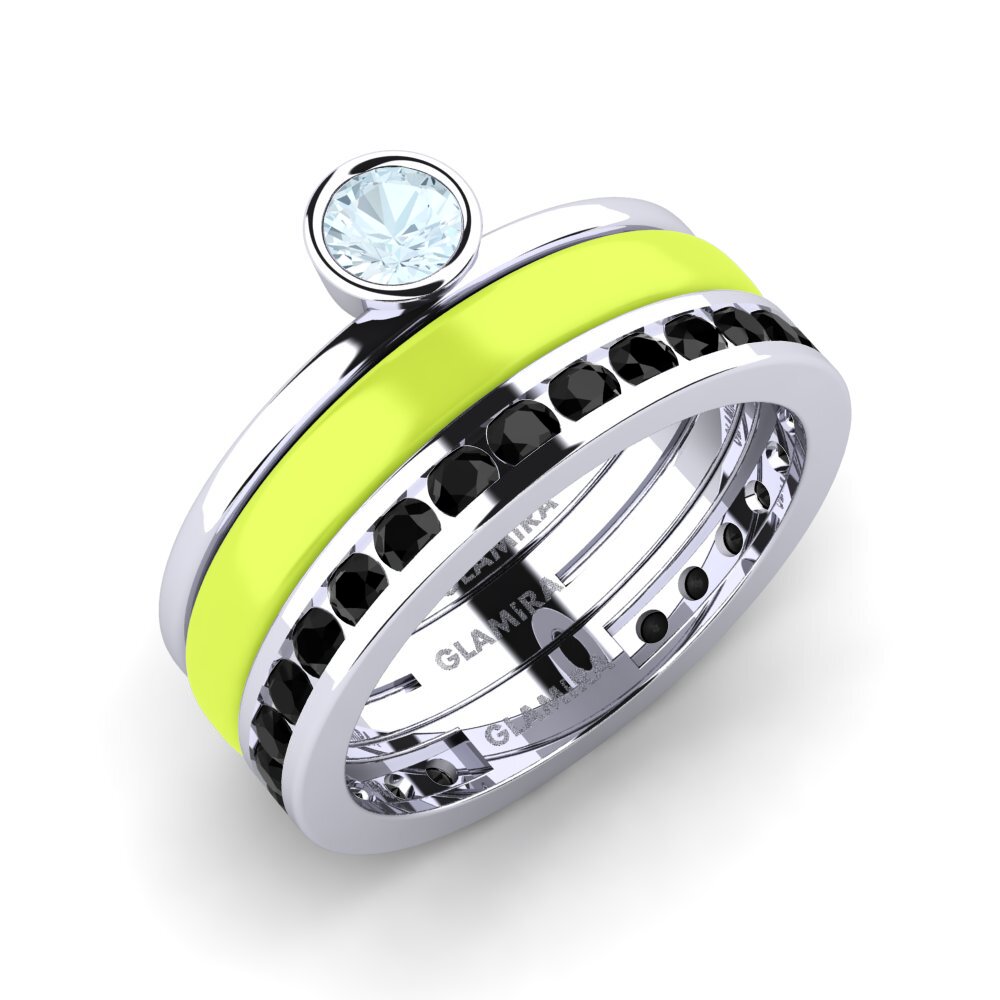 Aquamarine Ring Bavegels - E