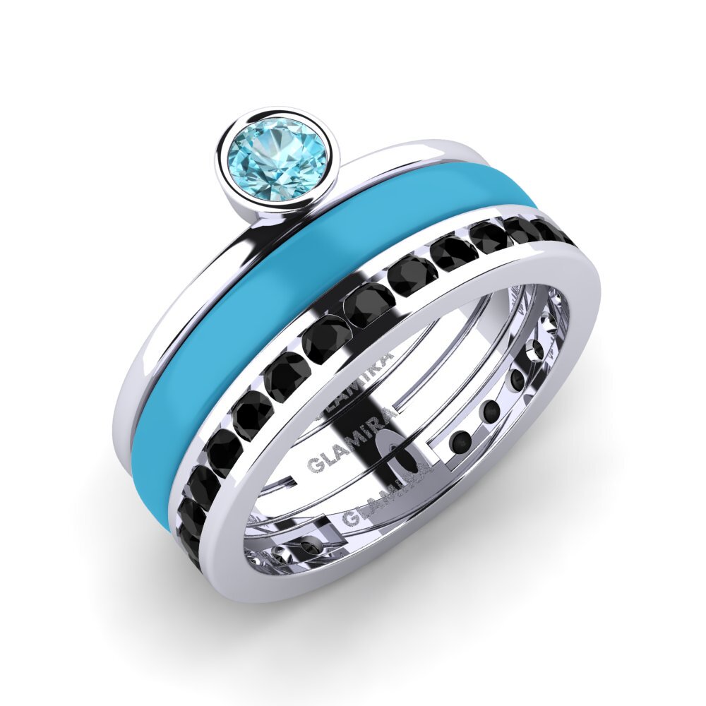 Blue Zircon Ring Bavegels - E