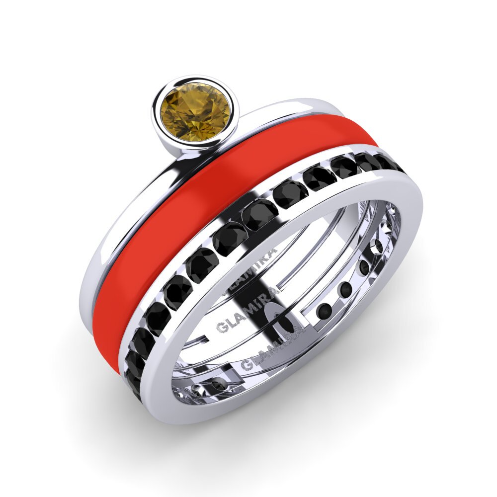 Brown Zircon Ring Bavegels - E