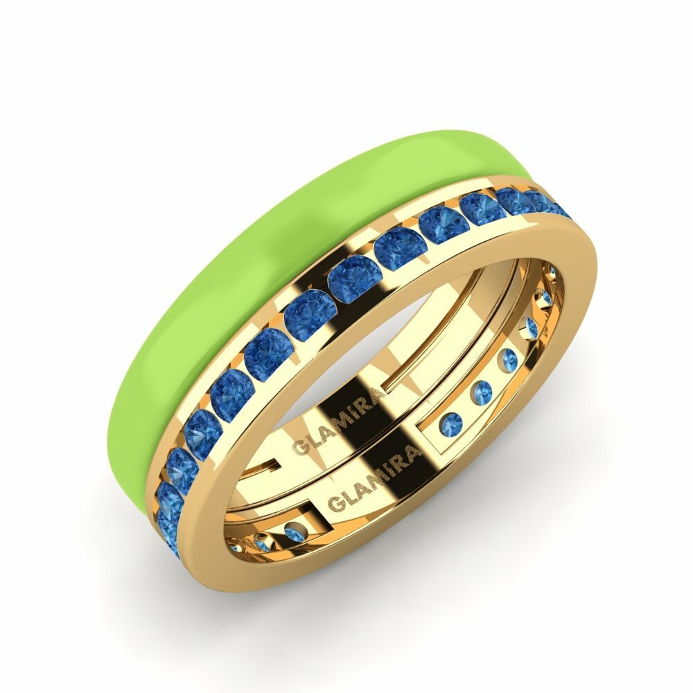 Circonita Azul Oscuro Anillo Bavegels - I