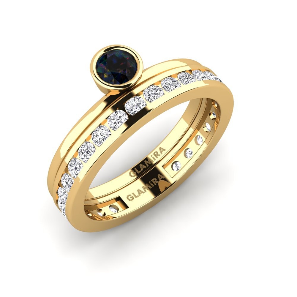 Black Opal Ring Bavegels - J