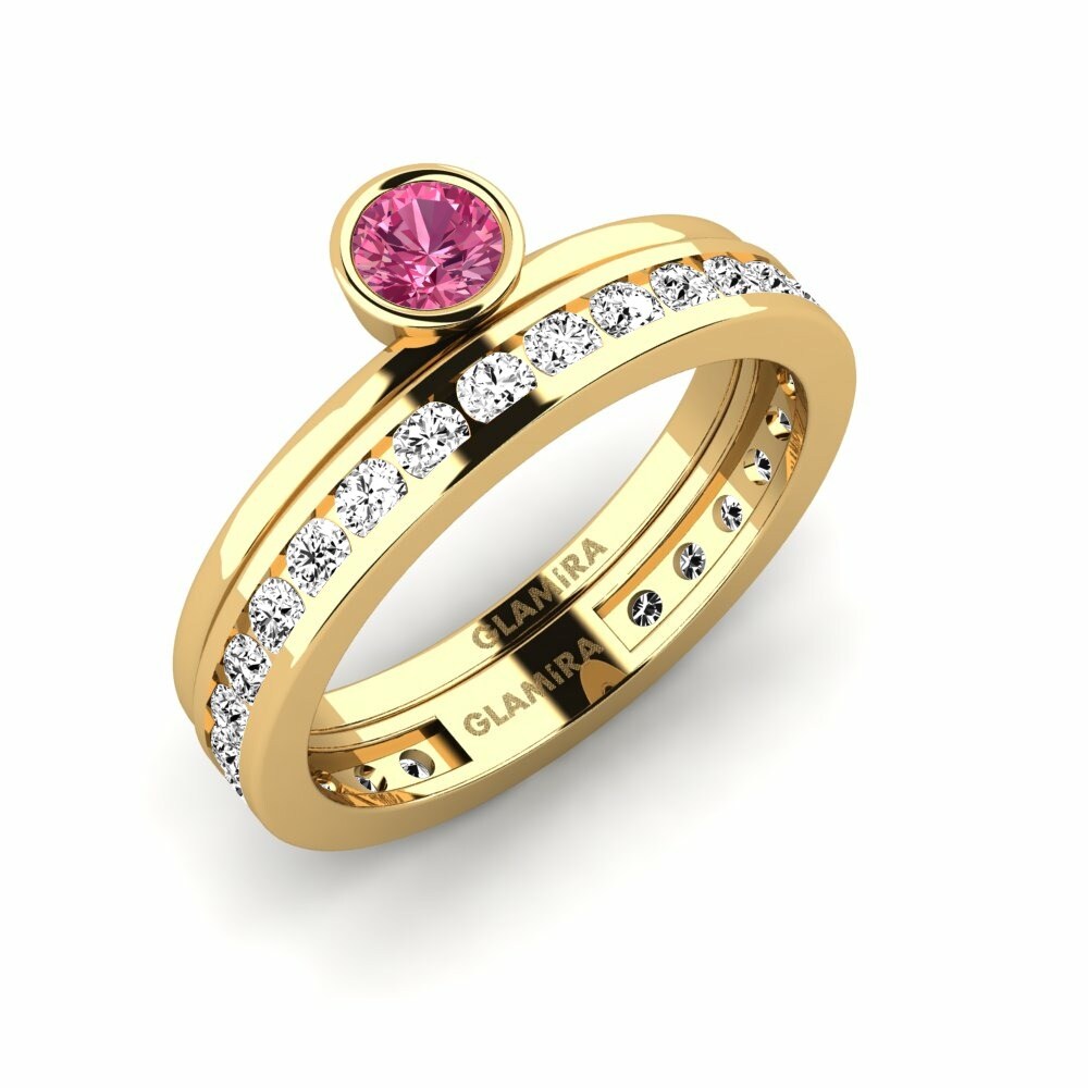 Roze Toermalijn Ringen Bavegels - J