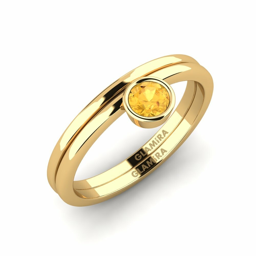 Citrine Ring Bavegels - K