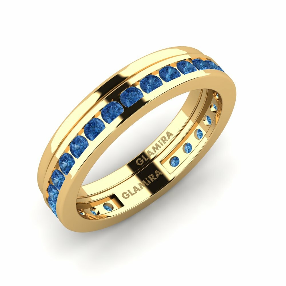 Circonita Azul Oscuro Anillo Bavegels - L