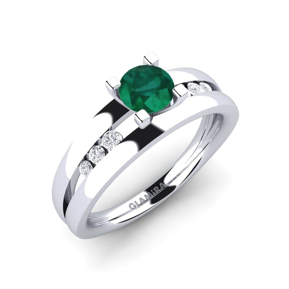 Emerald Engagement Ring Bayamine