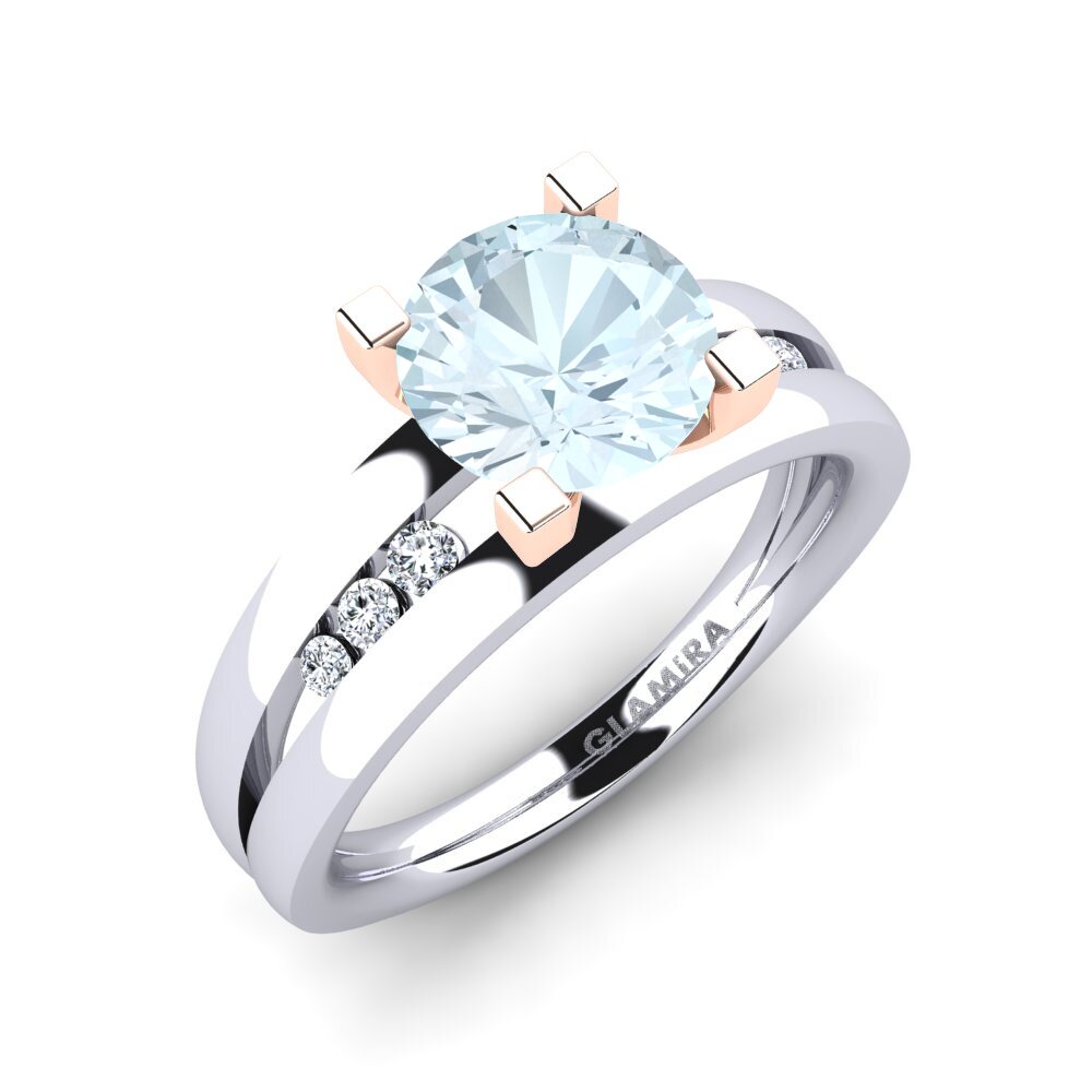 Aquamarine Engagement Ring Bayamine 1.6 crt