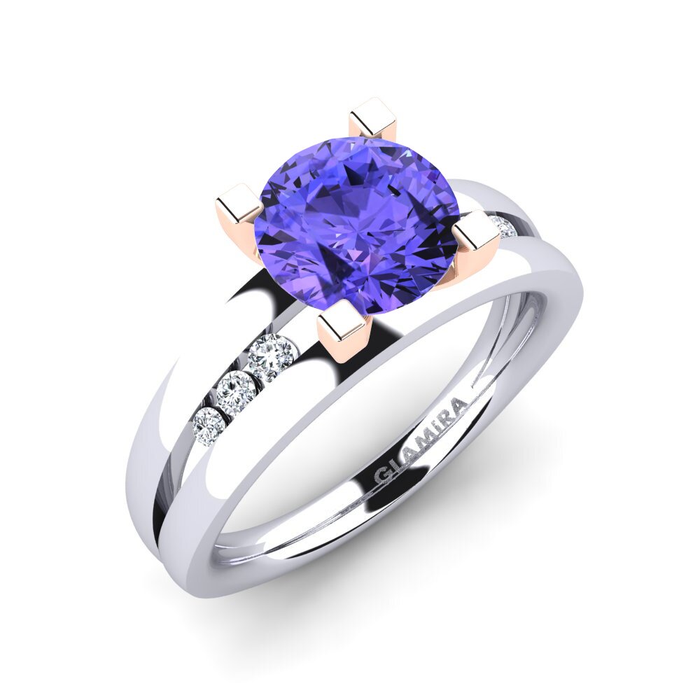 Tanzanite Engagement Ring Bayamine 1.6 crt