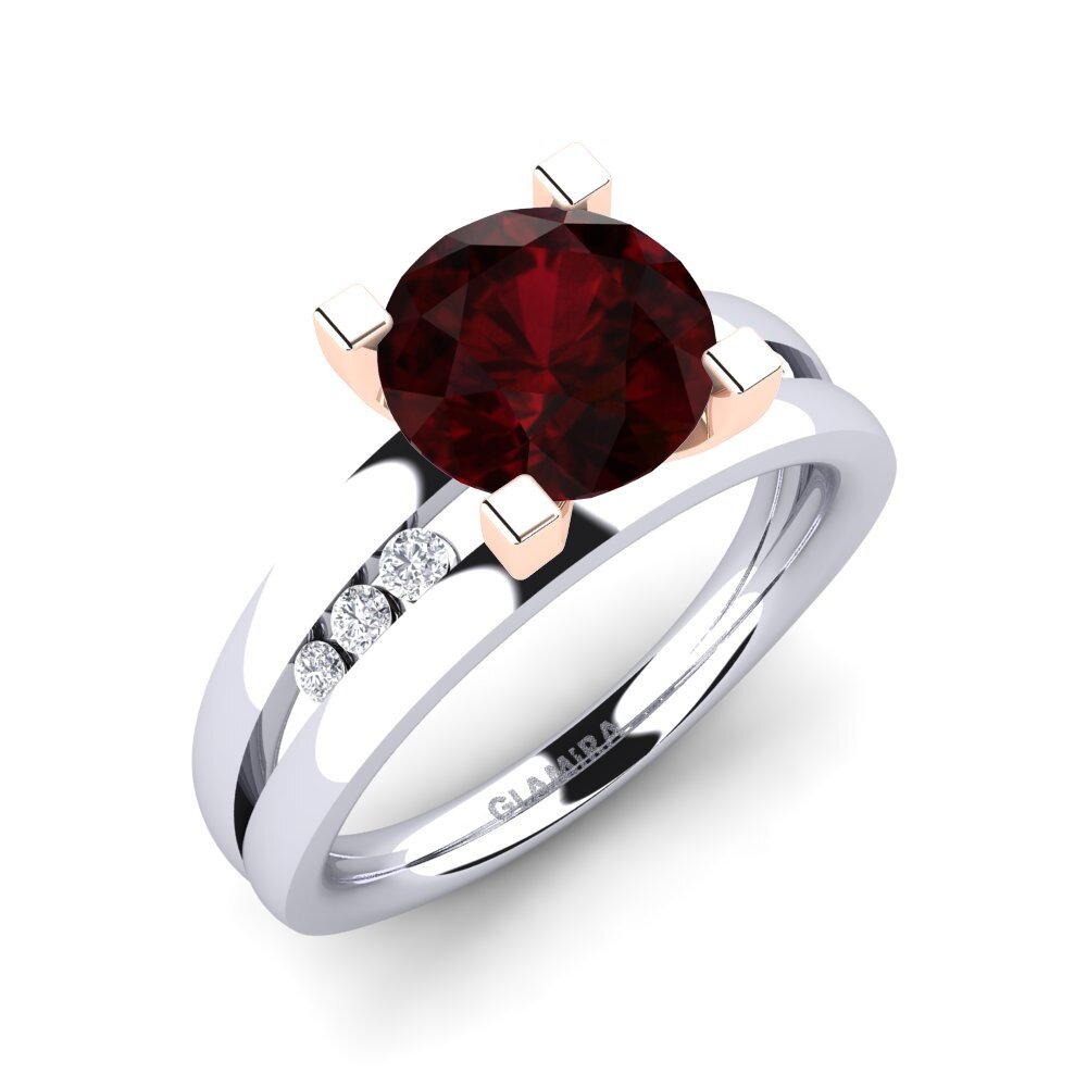 Garnet Engagement Ring Bayamine 2.0 crt