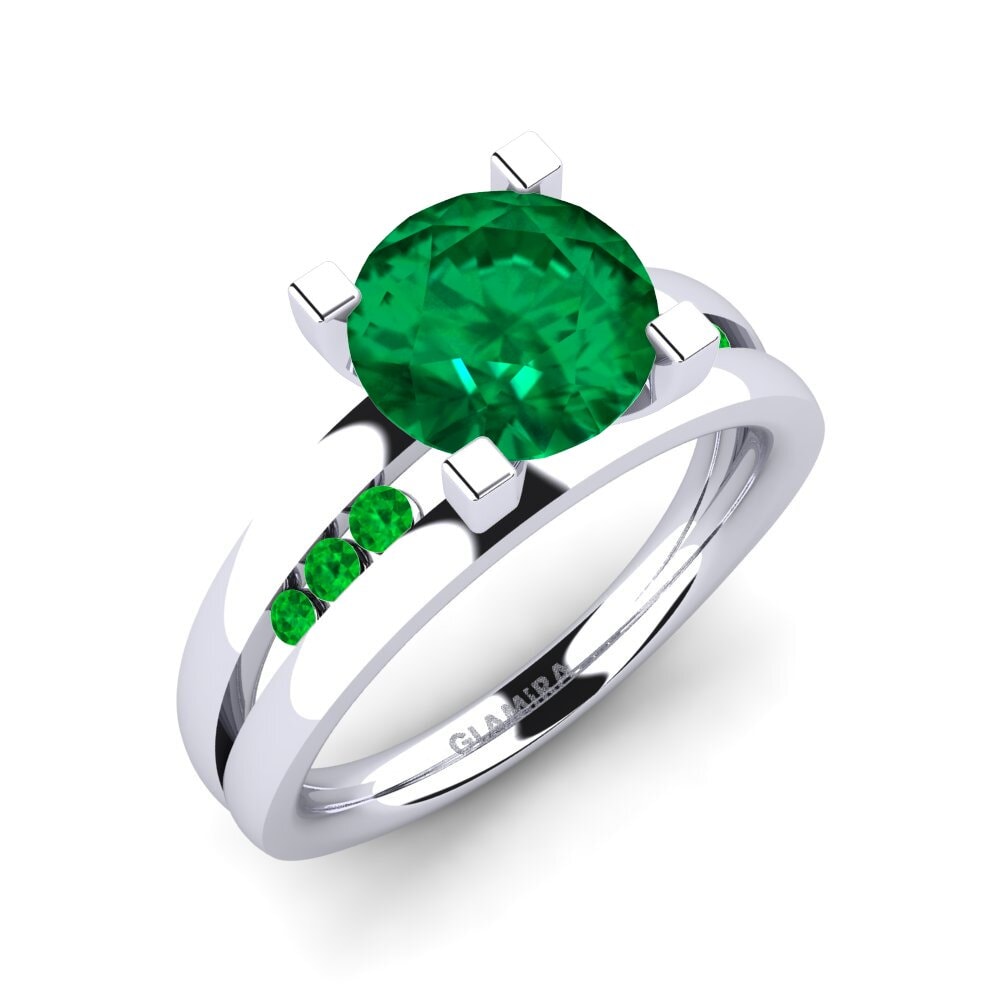 18ct White Gold Engagement Ring Bayamine 2.0 crt