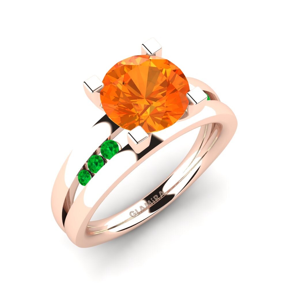 14ct Rose Gold Engagement Ring Bayamine 2.0 crt