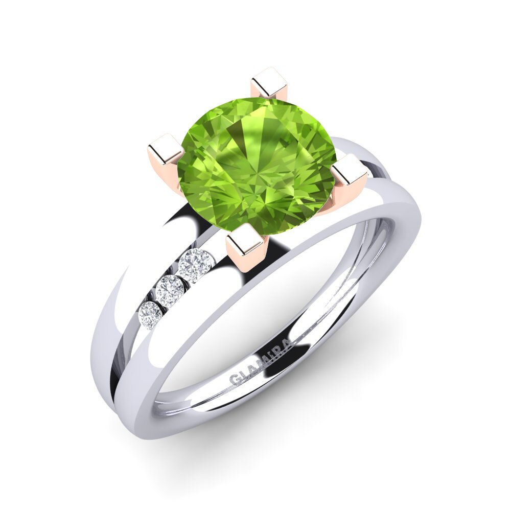 Peridot Engagement Ring Bayamine 2.0 crt
