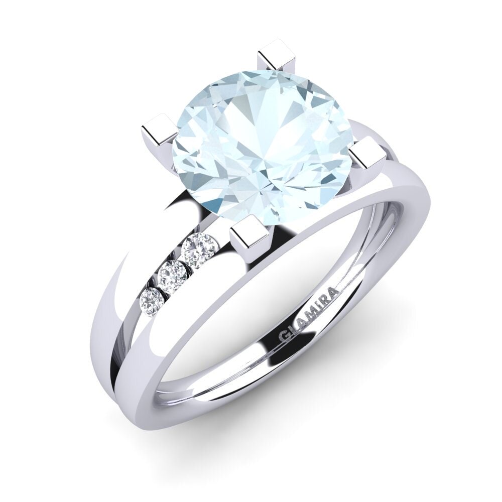 Aquamarine Engagement Ring Bayamine 3.0 crt