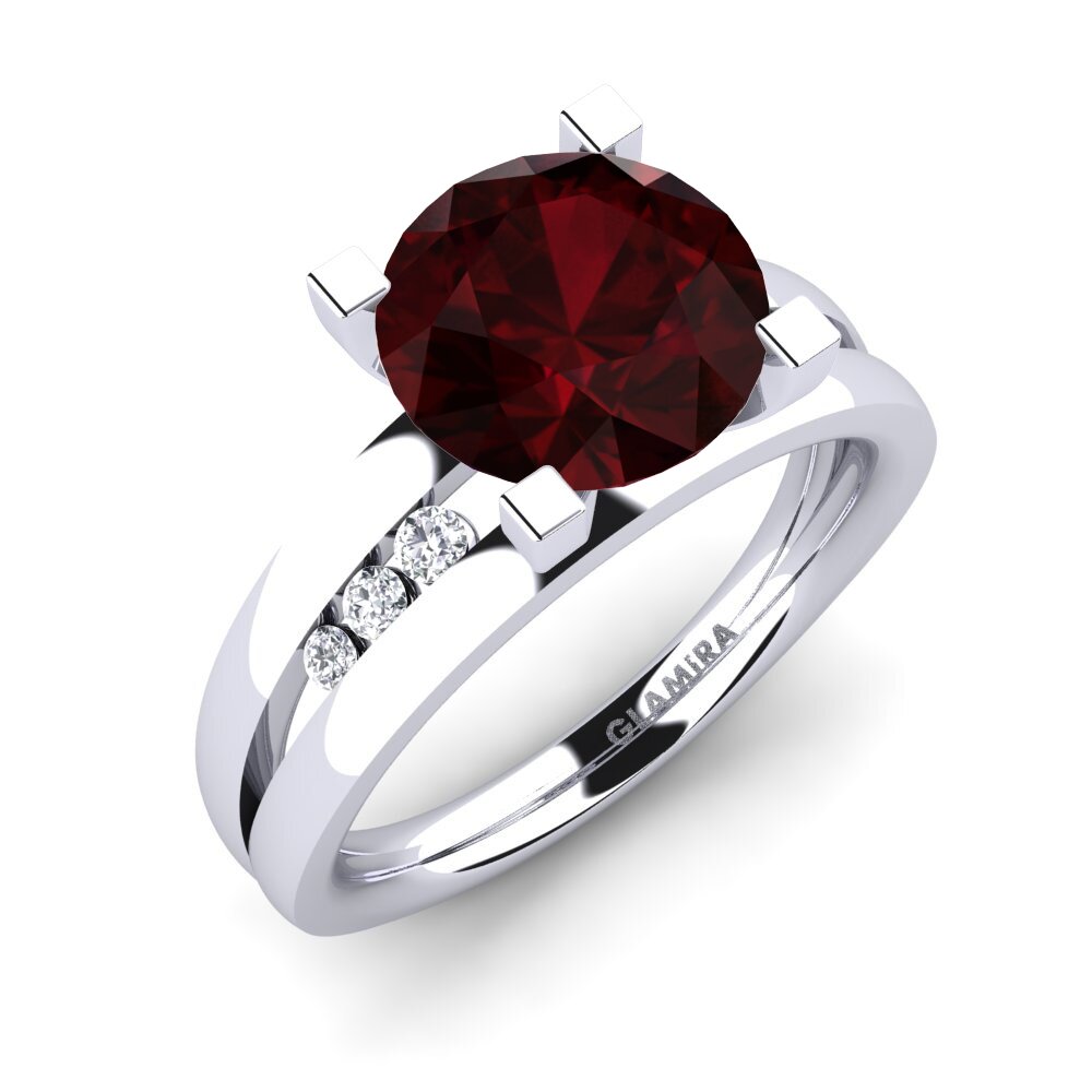 Garnet Engagement Ring Bayamine 3.0 crt