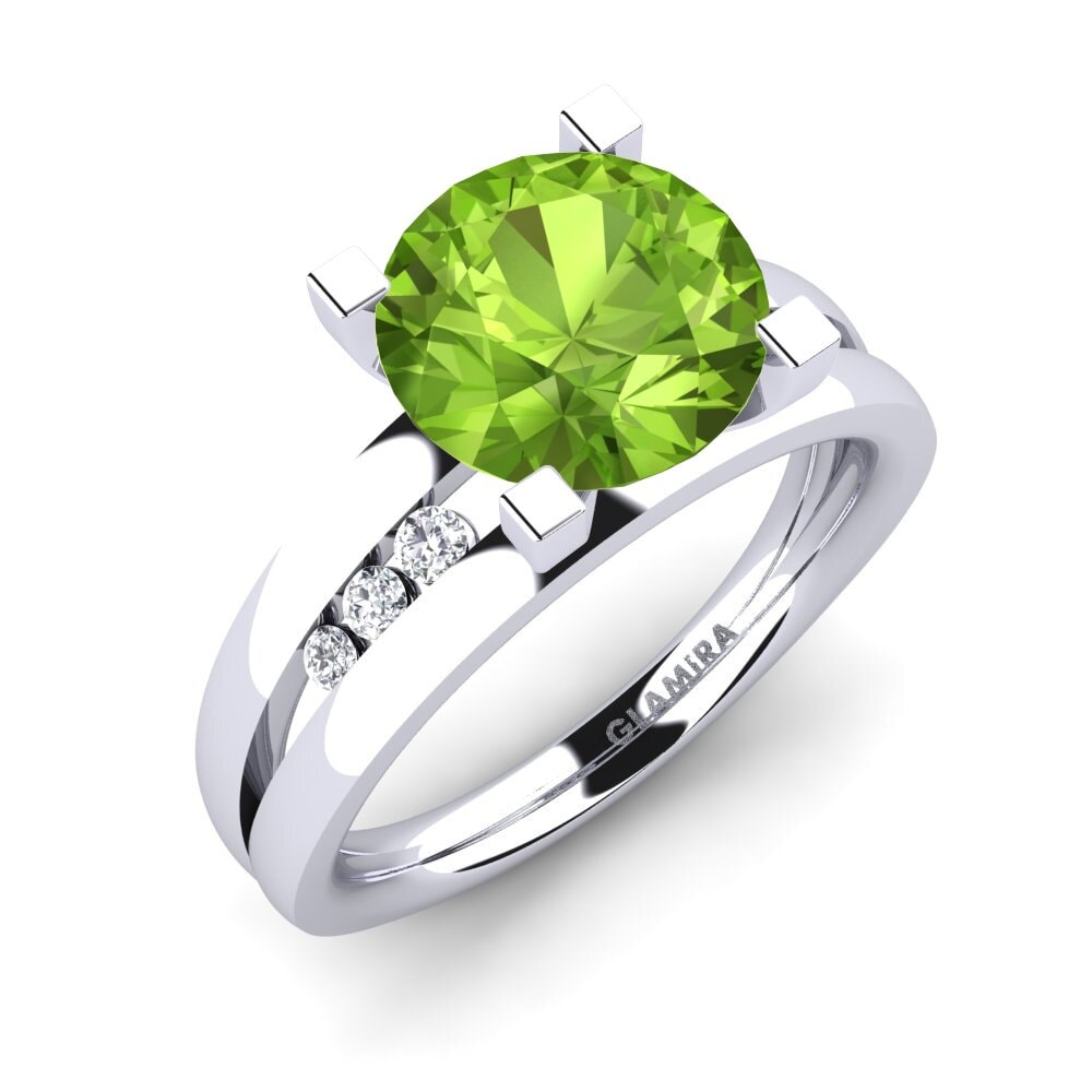 Peridot Engagement Ring Bayamine 3.0 crt
