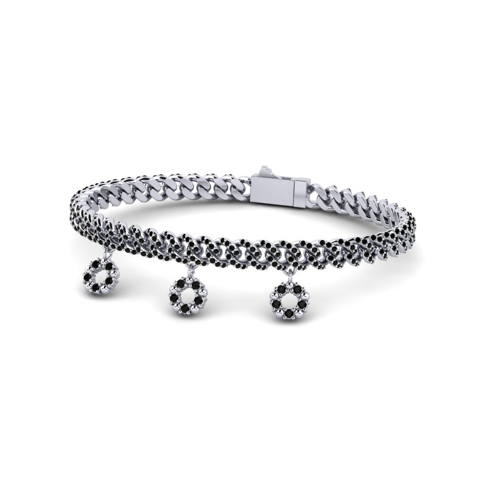 Ónix Negro Pulsera de Mujer Bear