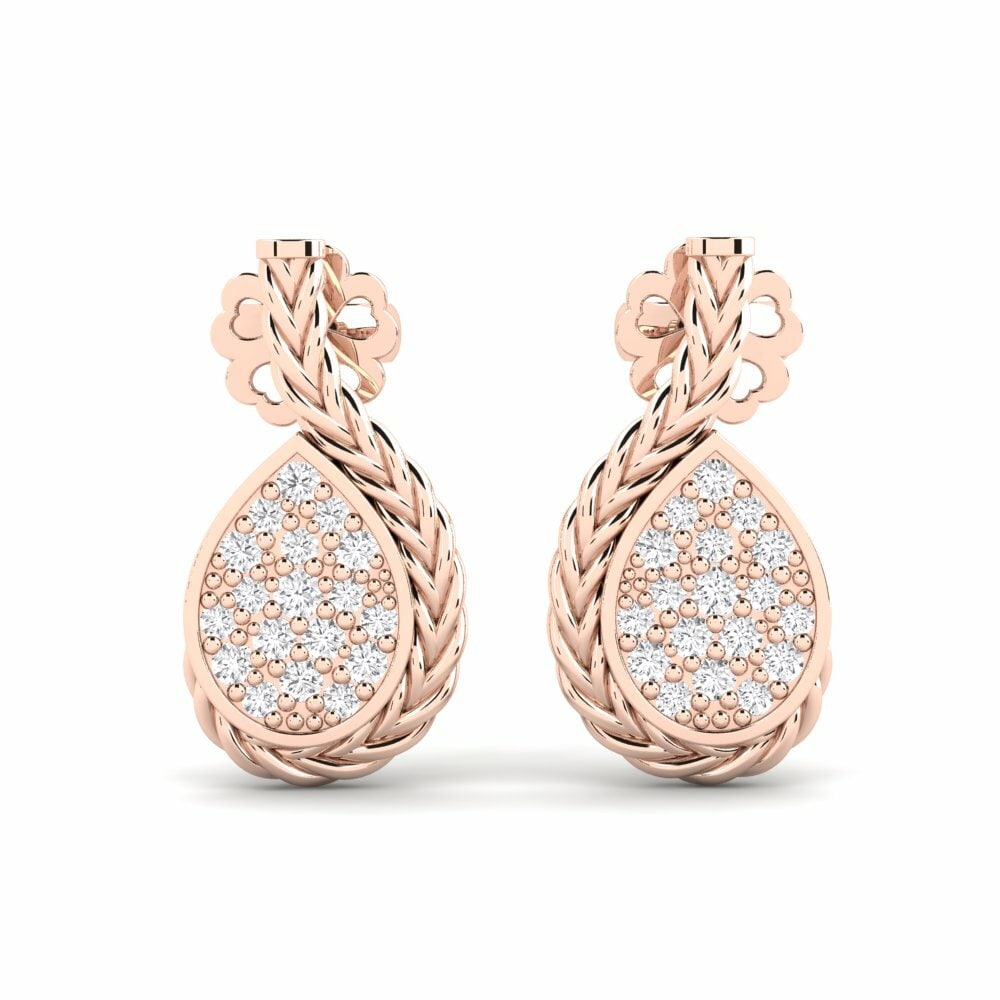 14k Rose Gold Women's Earring Beast