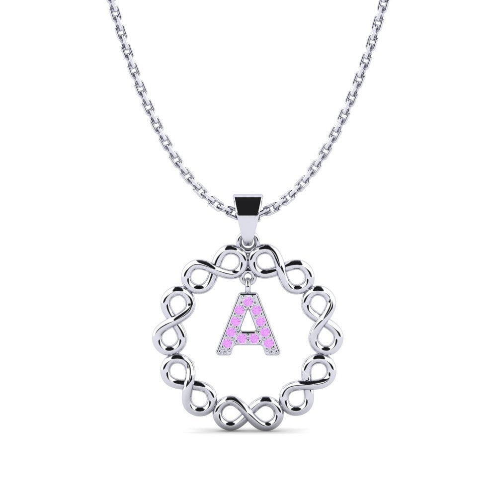 Weiß-Silber Damen anhänger Beatriz - A