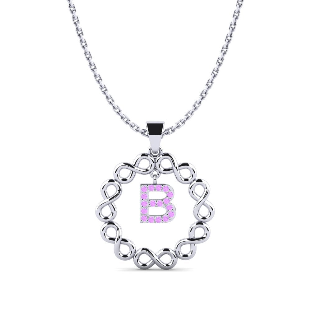 Weißgold 585 Amethyst Damen anhänger Beatriz - B