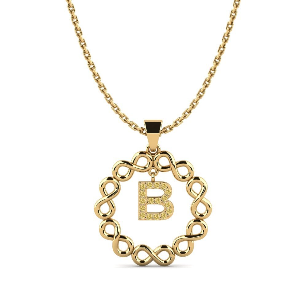 Gele Diamant Dames Hanger Beatriz - B