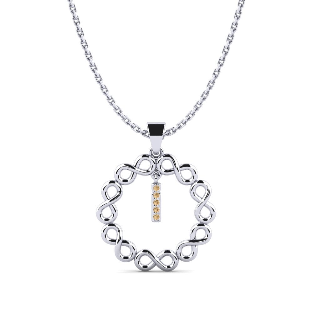 Weißgold 750 Brauner Diamant Damen anhänger Beatriz - I