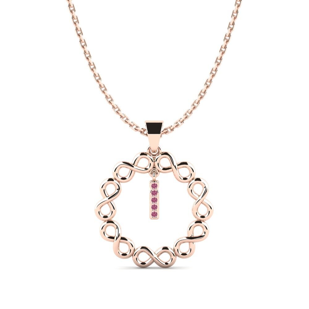 Rotgold 375 Rhodolit-Granat Damen anhänger Beatriz - I