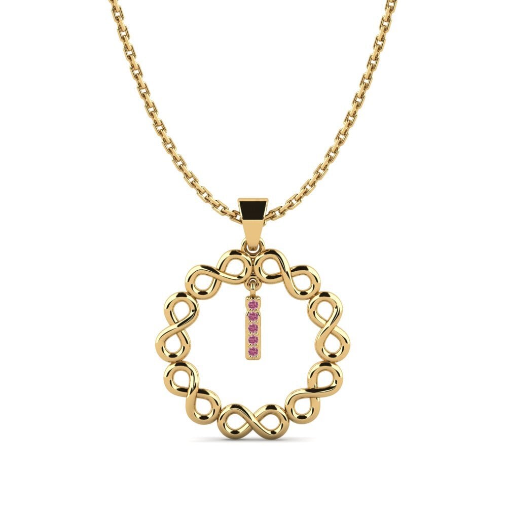 Gelbgold 750 Rhodolit-Granat Damen anhänger Beatriz - I