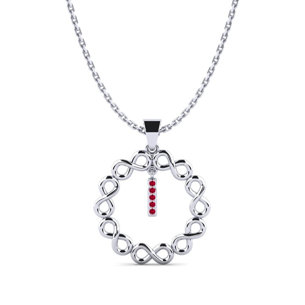 950 Platinum Ruby Women's Pendant Beatriz - I
