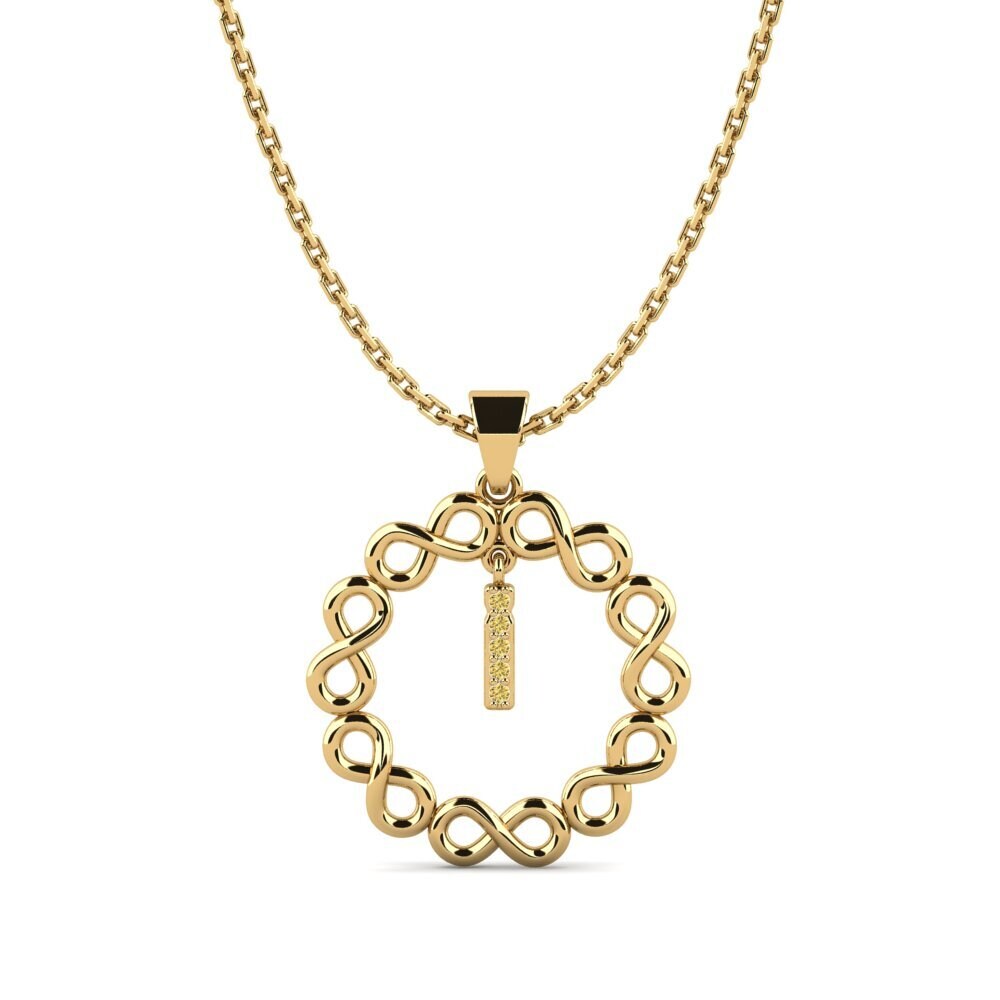 Gelbgold 585 Gelber Diamant Damen anhänger Beatriz - I
