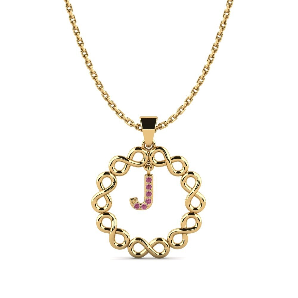 Gelbgold 750 Rhodolit-Granat Damen anhänger Beatriz - J