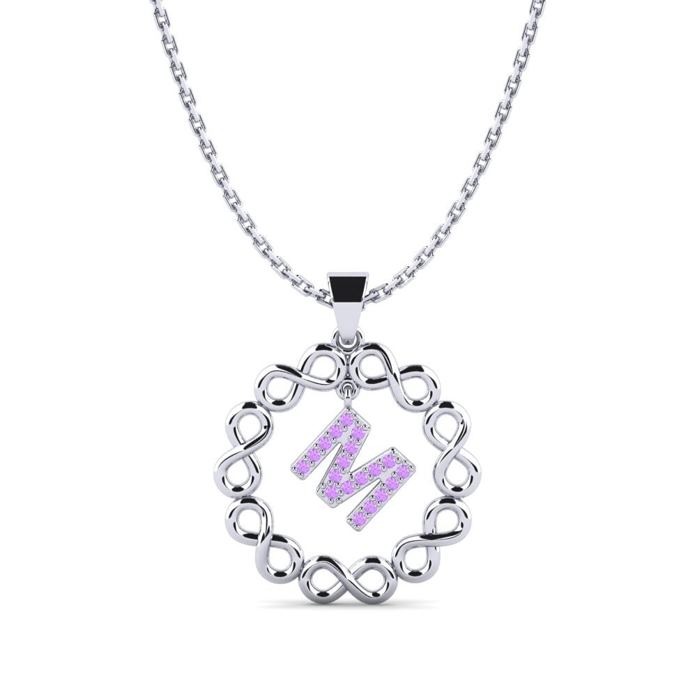 Weiß-Silber Damen anhänger Beatriz - M
