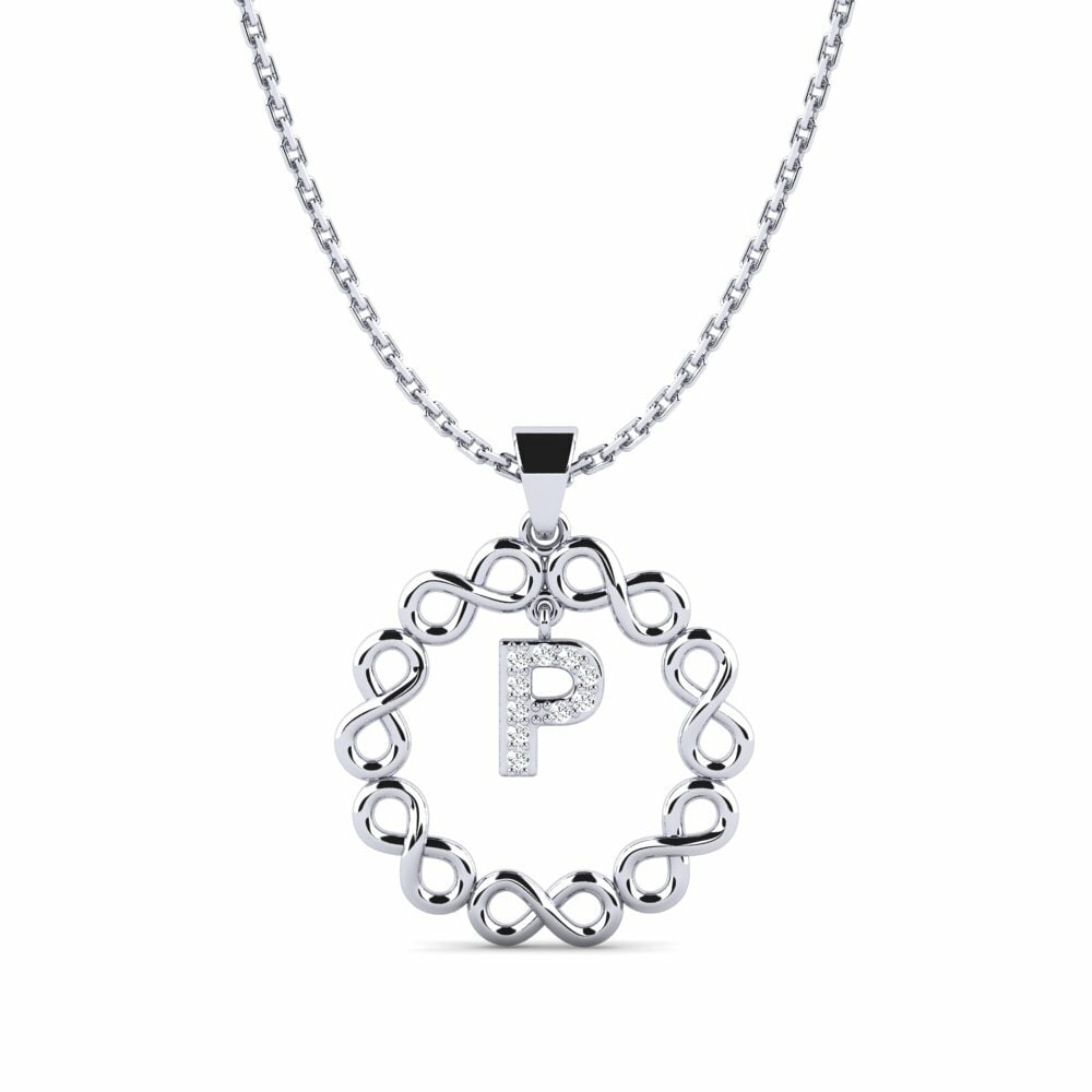 Weiß-Silber Damen anhänger Beatriz - P