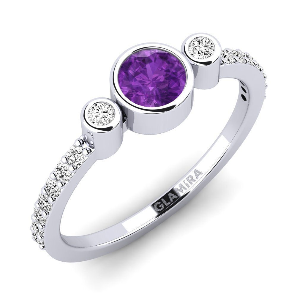 Amethyst Engagement Ring Bece
