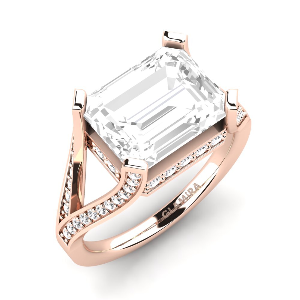 14ct Rose Gold Engagement Ring Beckett
