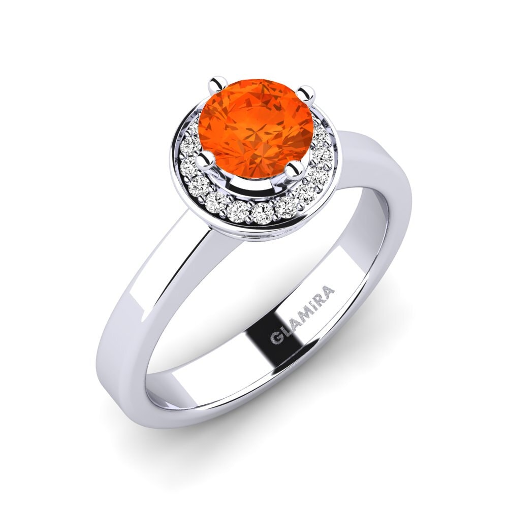 Fire-Opal Engagement Ring Bede