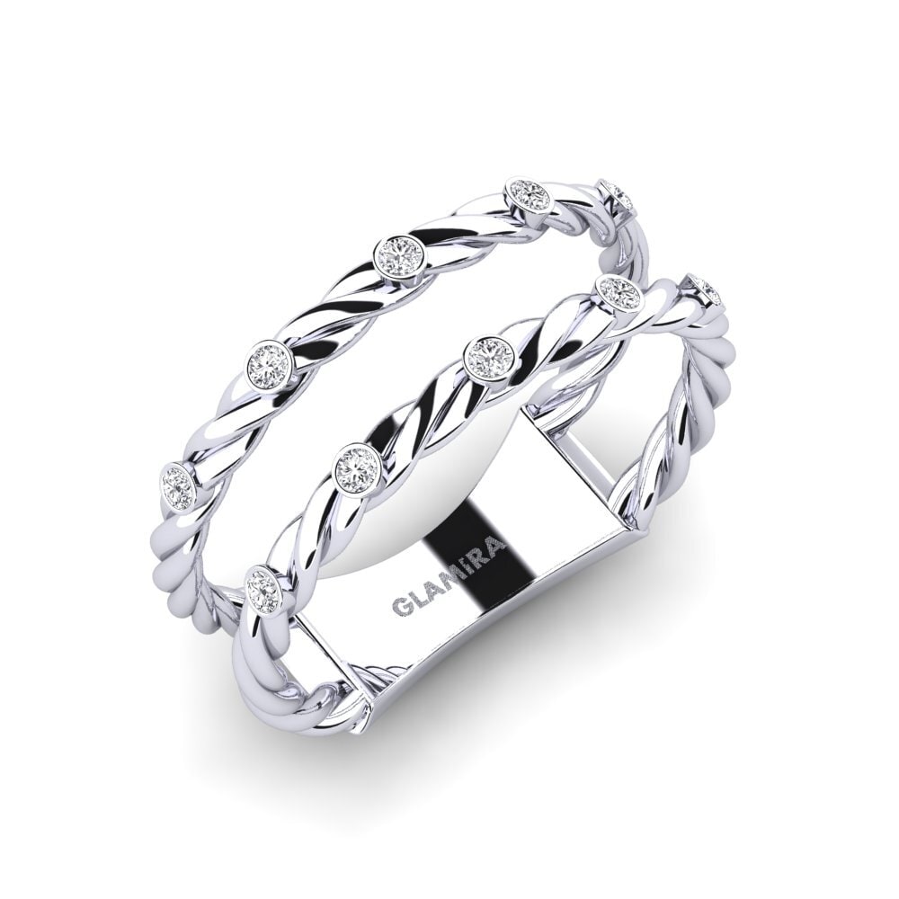 Ciondolo a croce con diamanti lab grown rotondi da 3 ctw e catena regolabile in oro bianco 14K, DE, VS1 Ciondolo a croce con diamanti lab grown rotondi da 3 ctw e catena regolabile in oro bianco 14K, DE, VS1