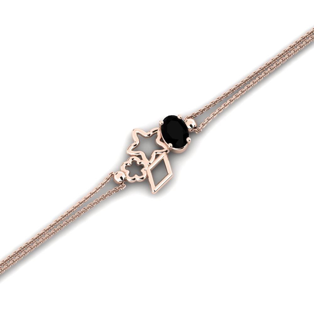 Oval Black Diamond Women's Bracelet Befool