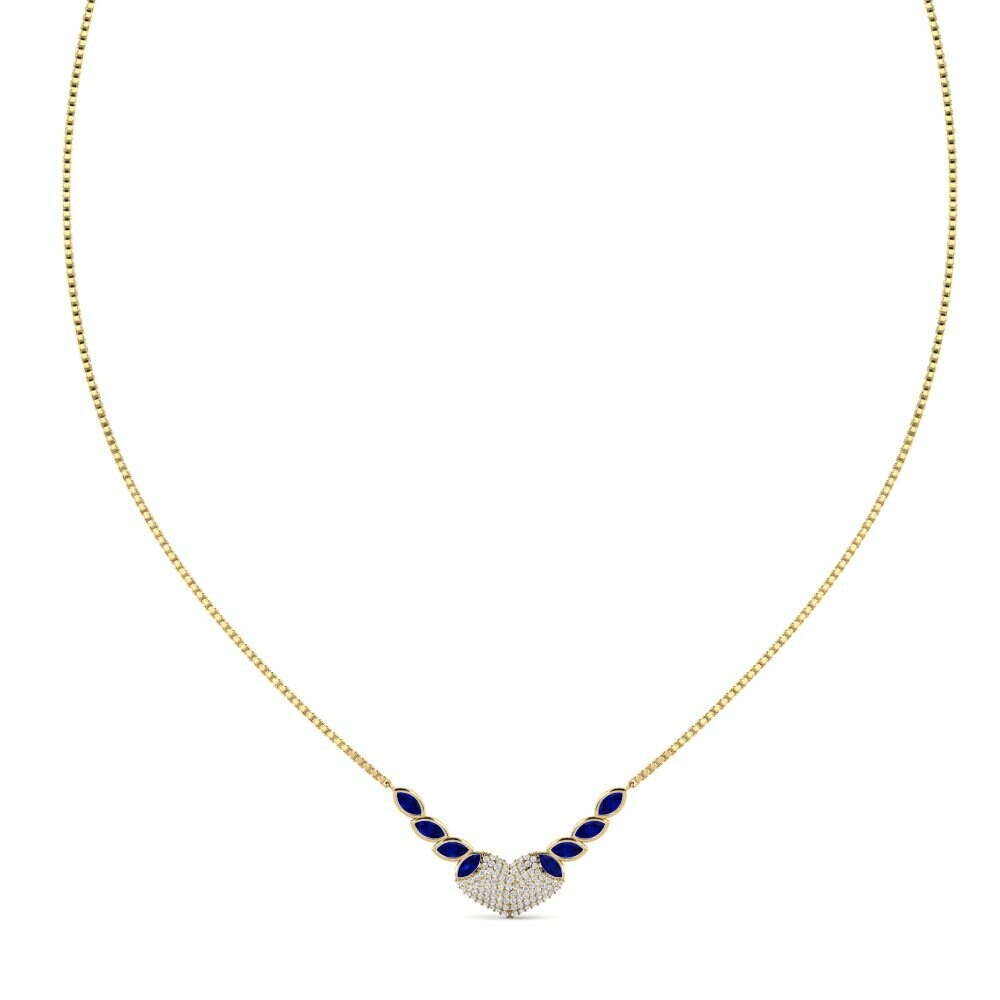 Saphir Collier pour femme Behergen