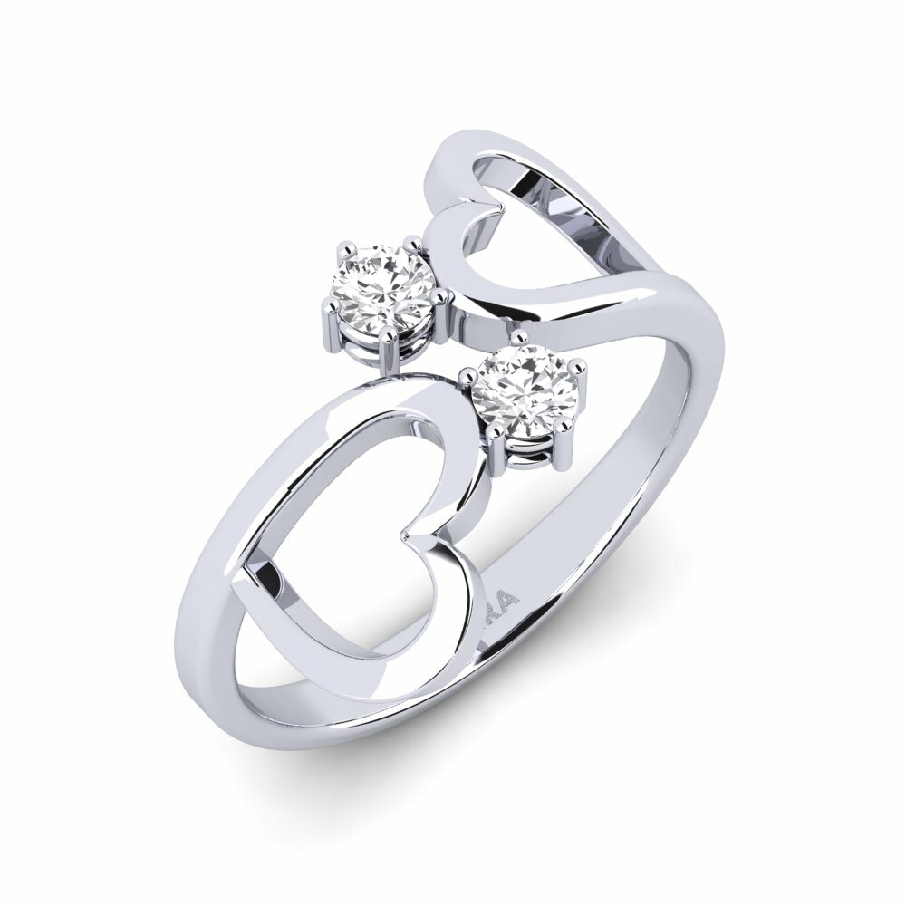 Saphir Blanc Bague Behrens