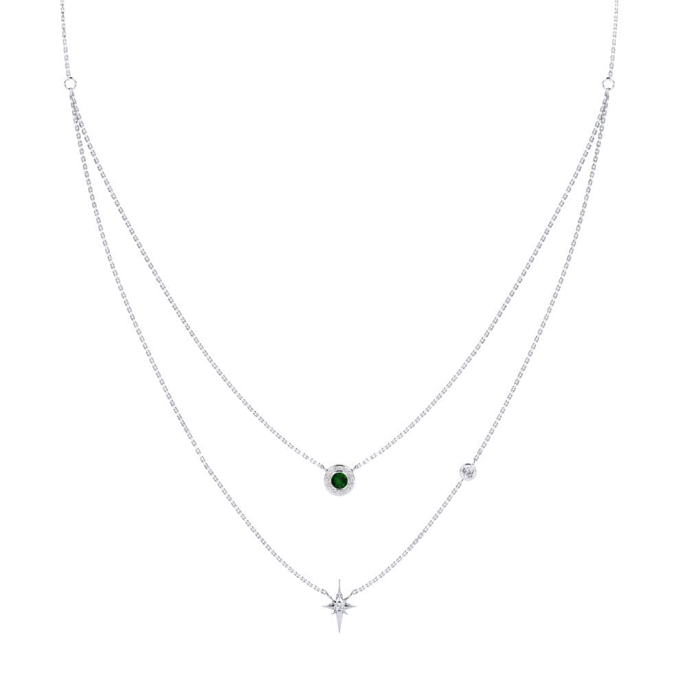 Green Tourmaline Women's Necklace Beid