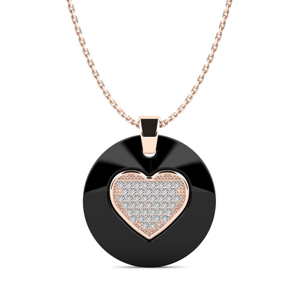 9k Oro Rosa Colgante de Mujer Beiler