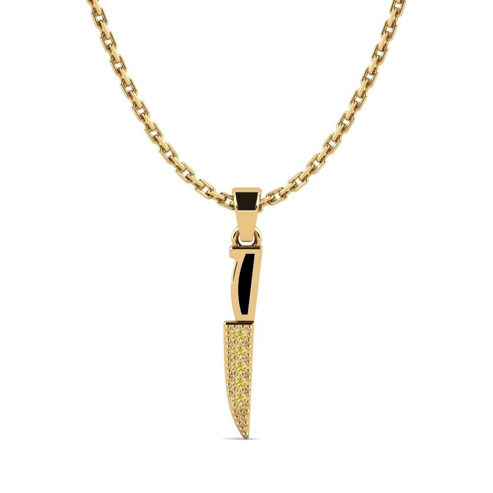 Yellow Diamond Women's Pendant Belah