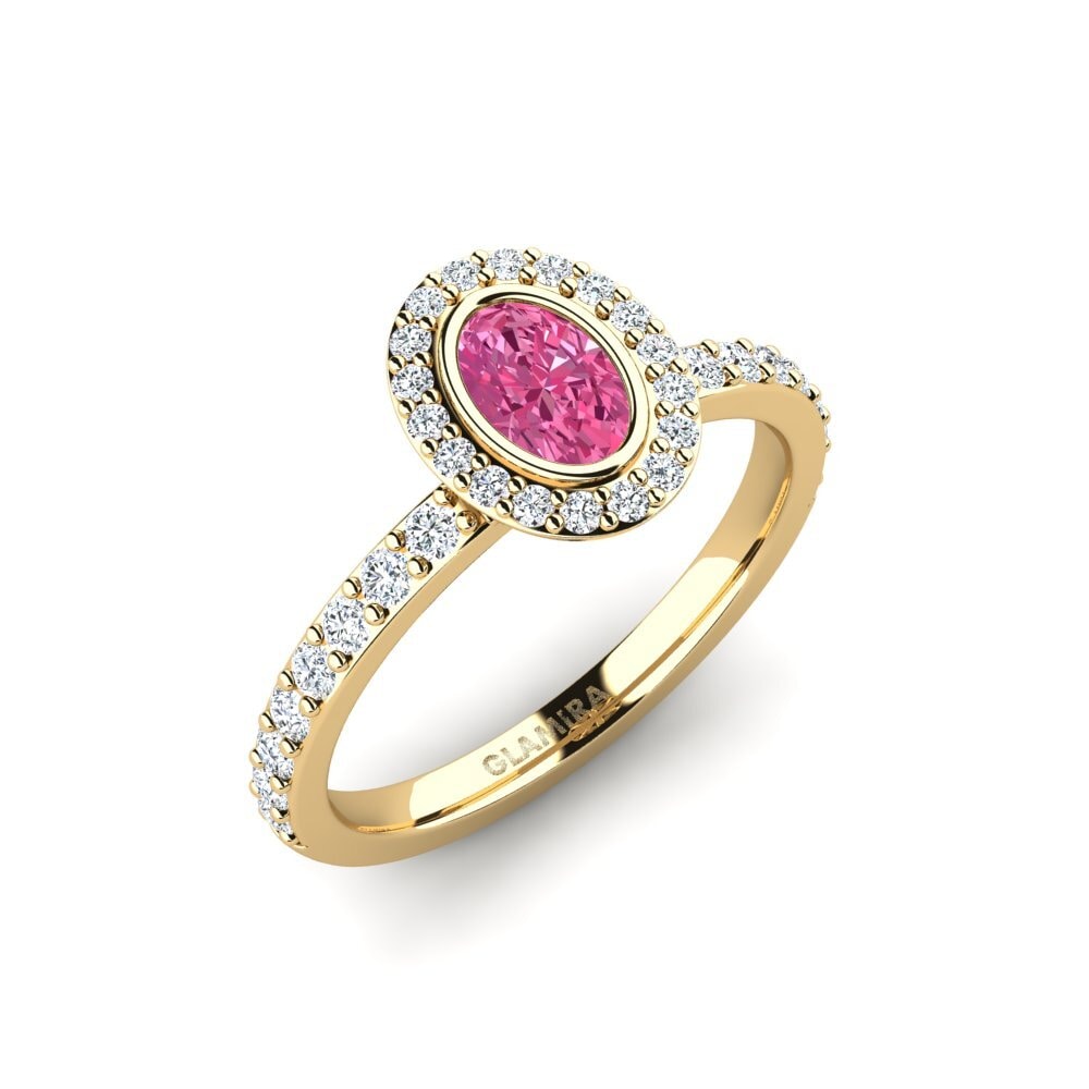 Pink Tourmaline Engagement Ring Belfige