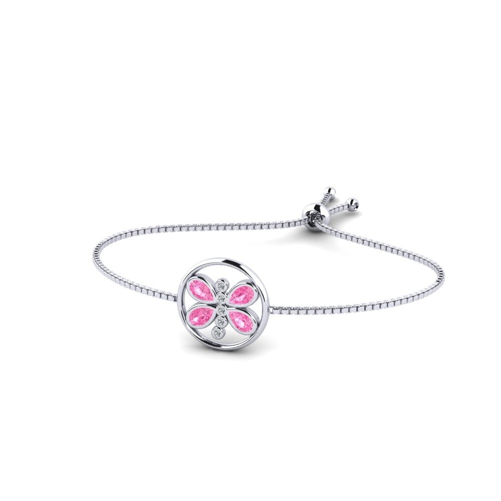 Pera Zafiro rosa Pulsera Bellard
