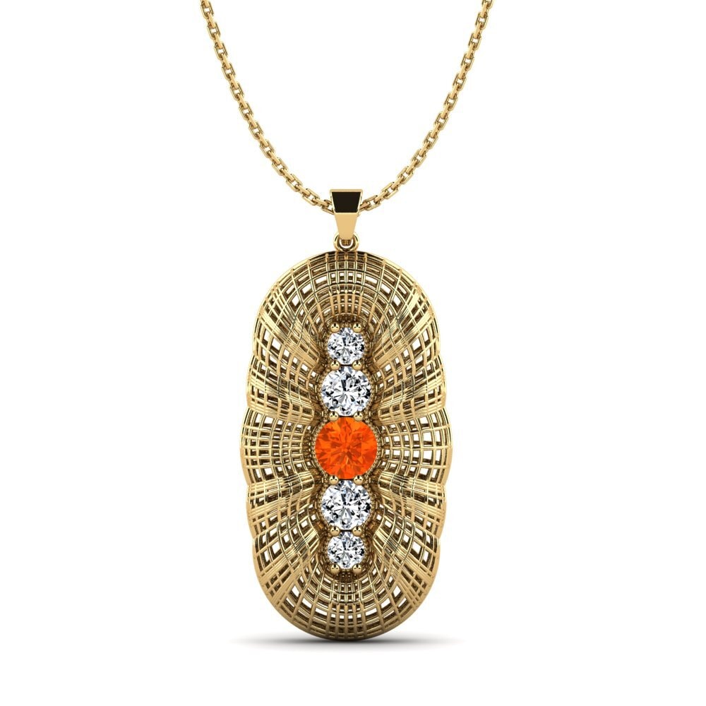Fire Opal Women's Pendant Bellarious
