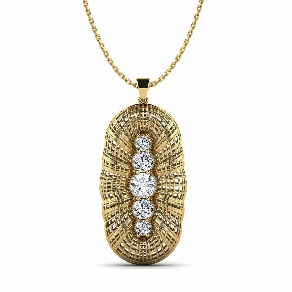 Circón Blanco Colgante de Mujer Bellarious