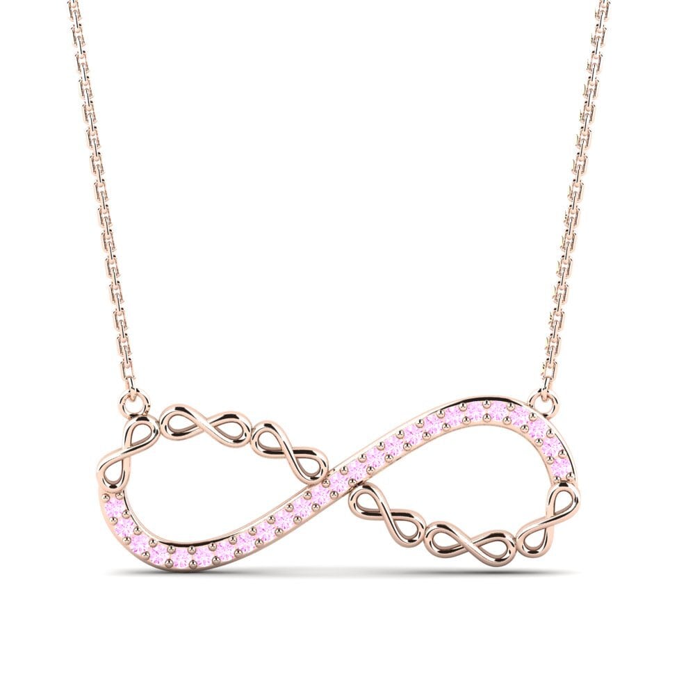 Zafiro Rosado Collar de Mujer Bellis