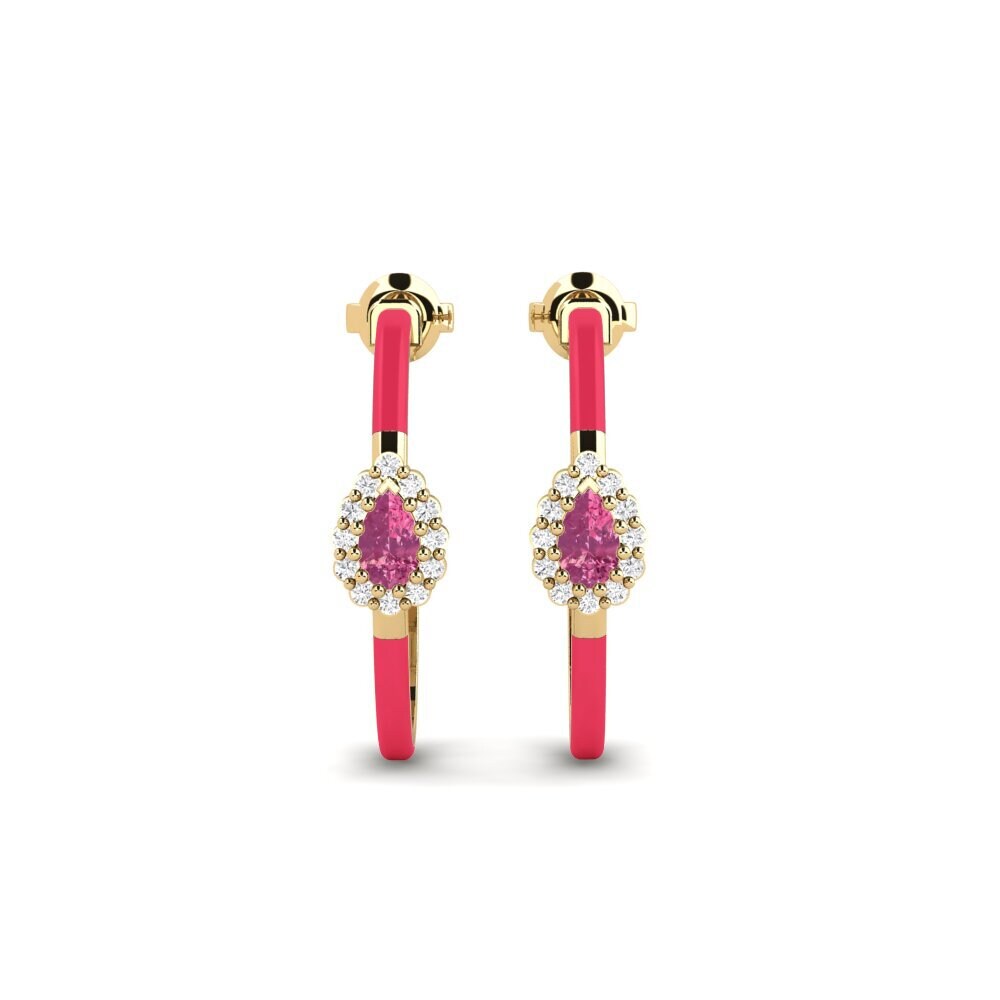 Pink Tourmaline Women's Earring Bendigo